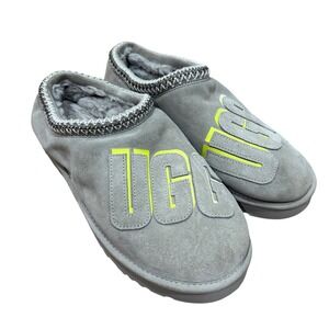 Ugg Mens Tasman Graphic Shadow Suede Grey Slippers Slip On Boots Sz 13 Comfort